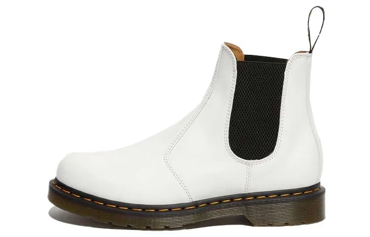2976 Ботинки Челси Унисекс Белые Dr.Martens