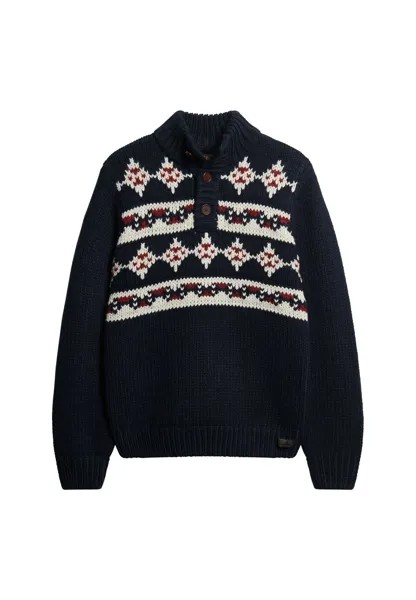 Свитер Superdry, темно-синий