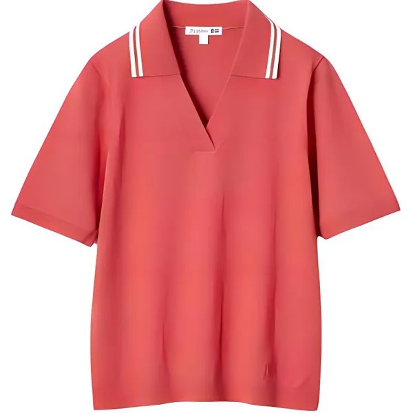 Рубашка поло Jw Anderson Co-Branded Series женская красная Uniqlo