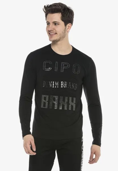 Лонгслив Cipo & Baxx Langarmshirt, черный