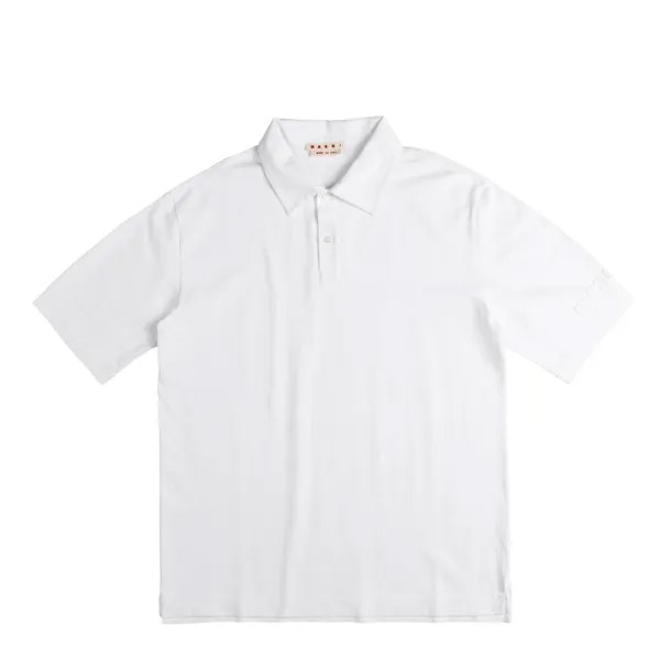 Рубашка Oversized Polo Shirt Marni, белый