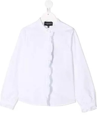 Emporio Armani Kids рубашка с оборками