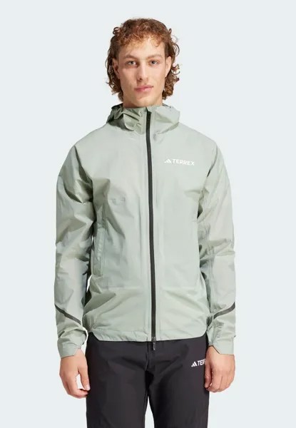 Жёсткая куртка TERREX XPERIOR 2.5L LIGHT RAIN.RDY JACKET Adidas Terrex, цвет silver green