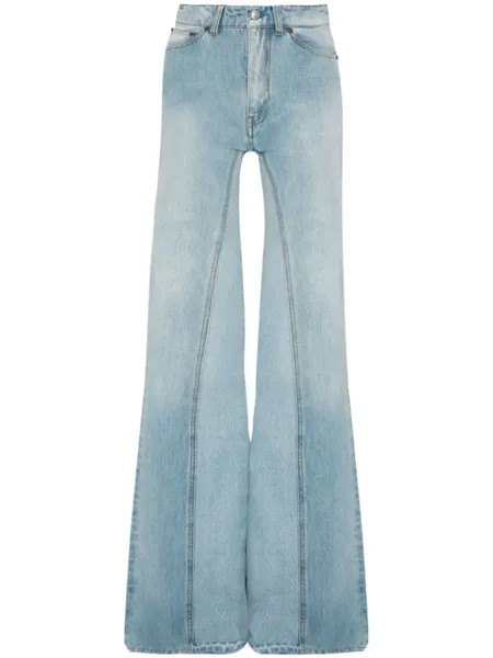 Victoria Beckham широкие джинсы Bianca, синий