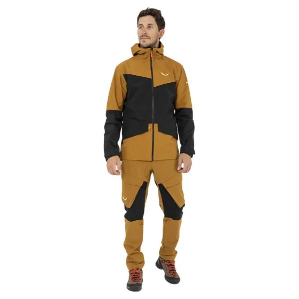 Брюки Salewa Puez Durastretch Warm Cargo, коричневый