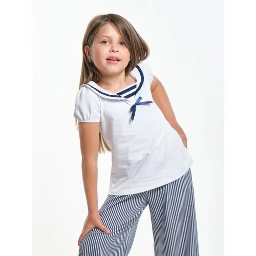 Футболка Mini Maxi, хлопок, размер 116, белый