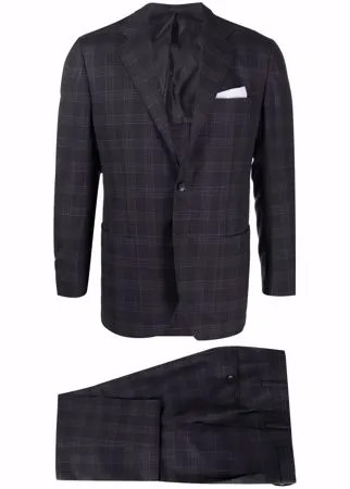 Kiton клетчатый костюм-двойка