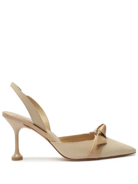 Alexandre Birman туфли Clarita 85 с ремешком на пятке, нейтральный цвет