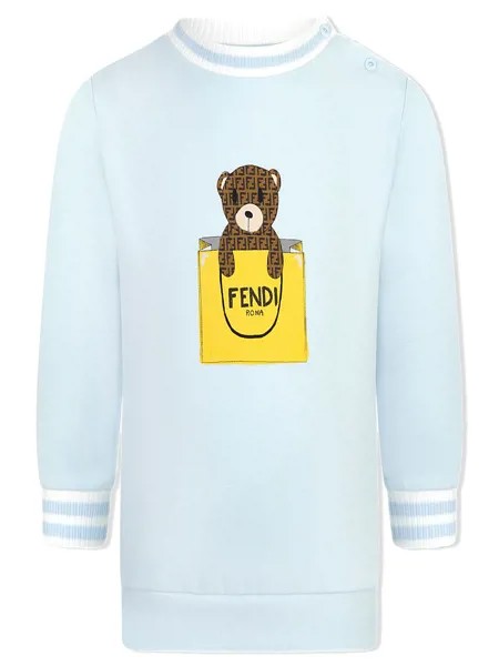 Fendi Kids толстовка с принтом
