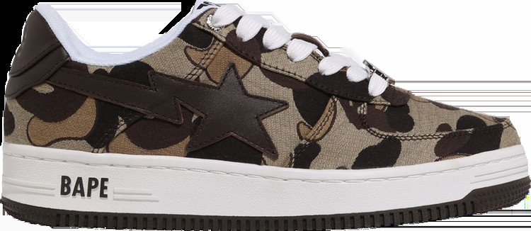 Кроссовки Wmns Bapesta 'Cookie Camo 2 - Brown', коричневый