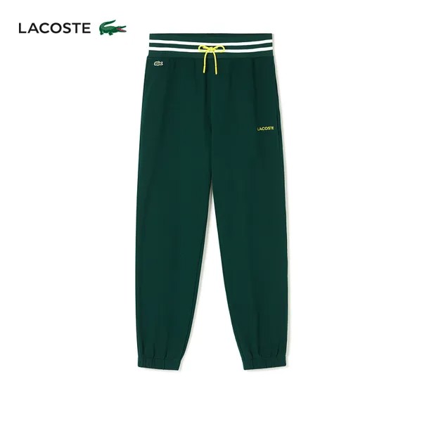 Леггинсы женские Lacoste × Smiley с контрастным смайликом, темно-зеленый