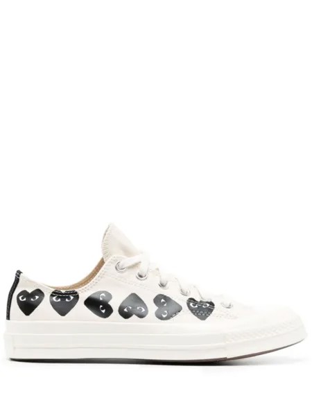 Comme des Garçons кеды с принтом Multi Hearts, нейтральный цвет