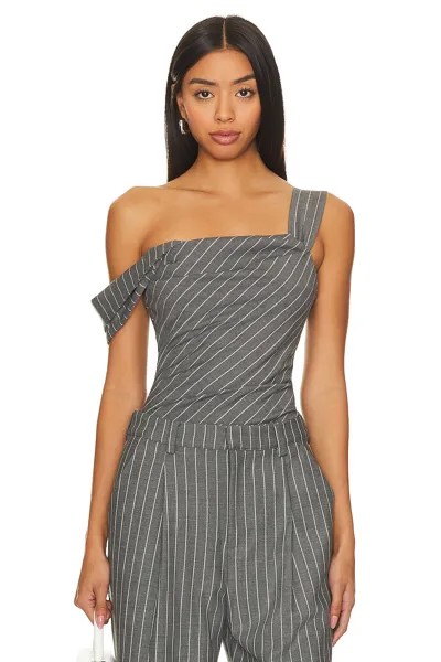 Топ House of Harlow 1960 x REVOLVE Marichelle, цвет Grey Lurex Stripe