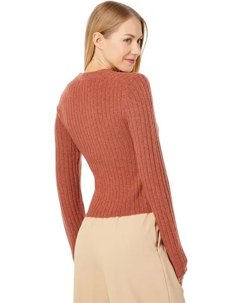 Свитер Madewell Anguila Crew Neck Slim Pullover, цвет Heather Cumin