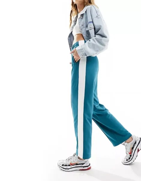 Бирюзовые университетские спортивные брюки Tommy Jeans