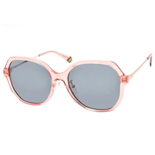 Солнцезащитные очки Polaroid PLD 6177/G/S, розовый, серый