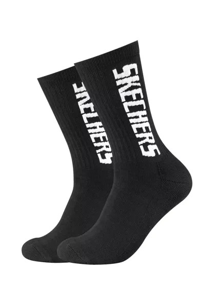 Носки Skechers Unisex Tennis Sock cushioned line 2p, черный