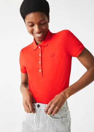 Женское поло Lacoste Slim Fit из эластичного хлопка