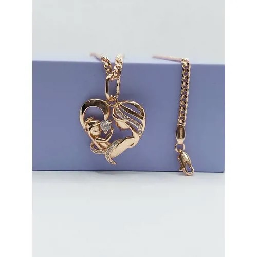 Комплект украшений XUPING JEWELRY, искусственный камень, длина 50 см, золотой