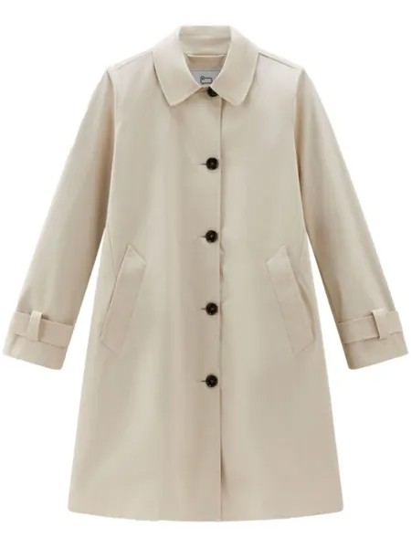 Woolrich однобортное пальто, нейтральный цвет
