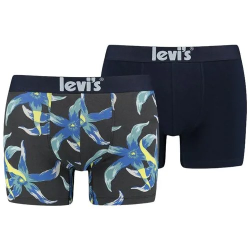 Боксеры 2 шт Levis Men Seventies Flower Boxer Brief 2P S Мужчины