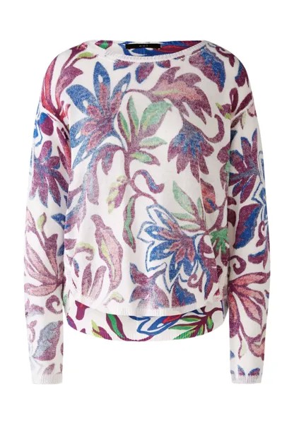 Свитер Oui reine Baumwolle, цвет lilac white