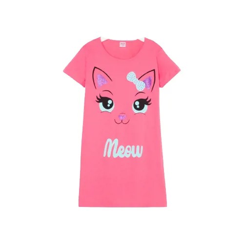 Ночная сорочка для девочки А.BK1639S, цвет розовый, рост 134
