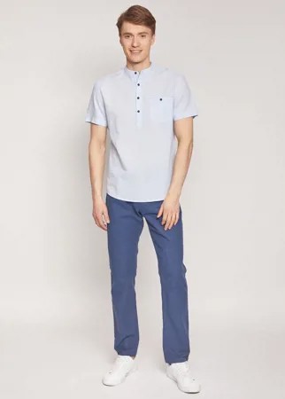 Джинсовая рубашка мужская Zolla z2112422590135100 голубая XL