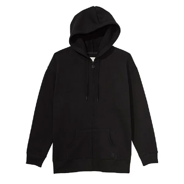 Толстовка Victoria's Secret Cotton Fleece Full-Zip, черный