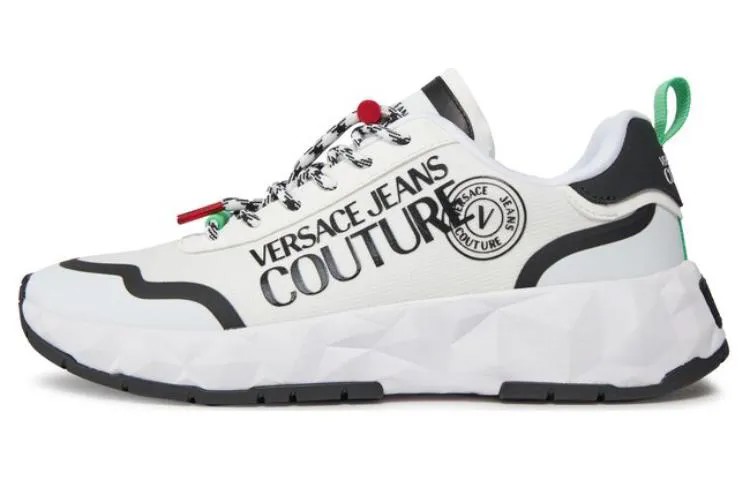 Кроссовки VERSACE JEANS Couture Logo-print Low-top Sneakers, белый