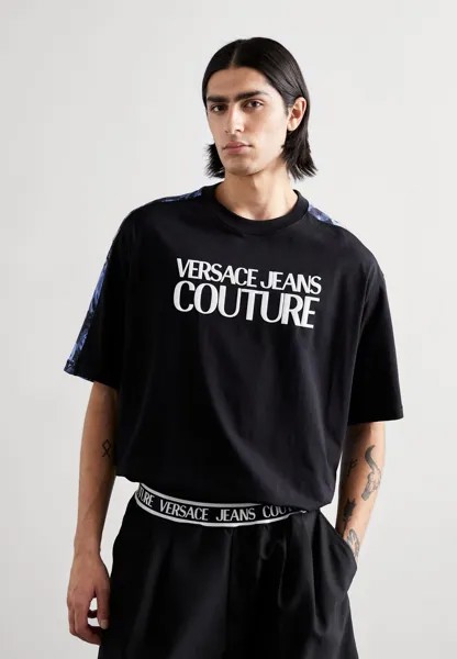 Футболка с принтом Logo Versace Jeans Couture, цвет bonnie light blue