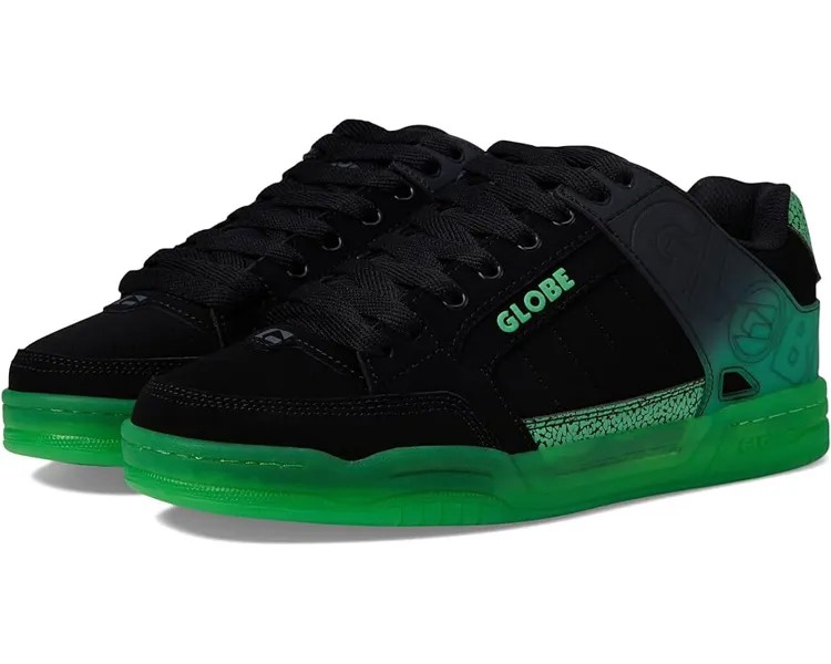 Кроссовки Globe Tilt, цвет Black/Green Stipple