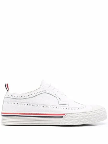Thom Browne кеды с брогированием, белый