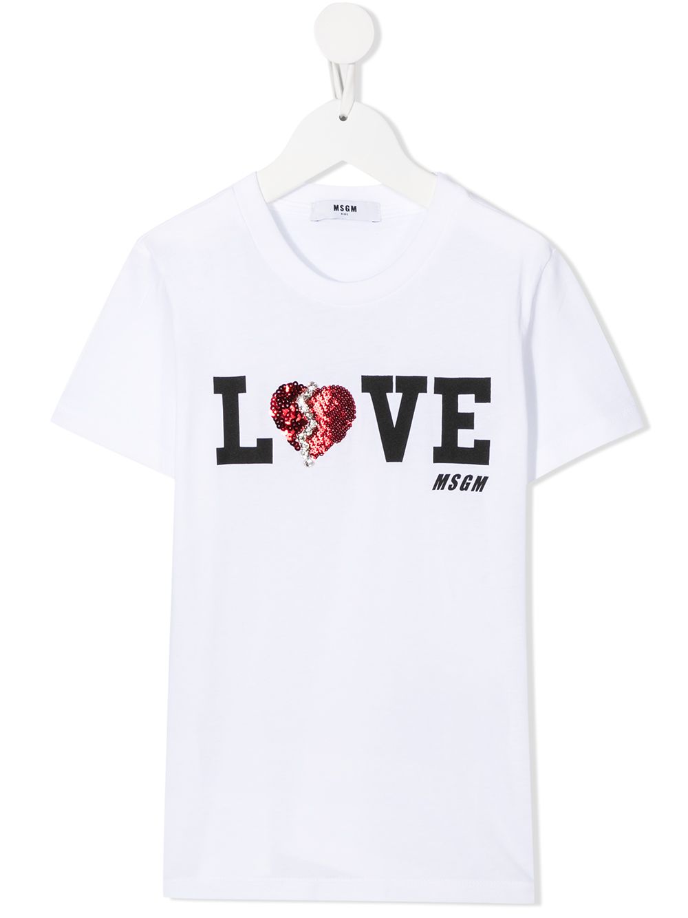MSGM Kids футболка с принтом