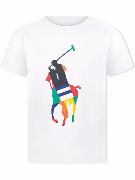 Ralph Lauren Kids футболка Polo Pony в стиле колор-блок