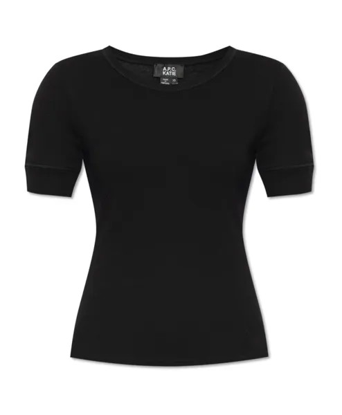 Футболка с логотипом A.P.C., черный