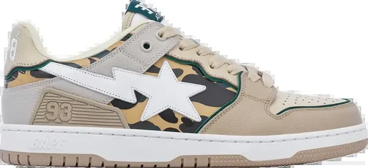 Кроссовки Sk8 Sta #4 'Beige Camo', кремовый