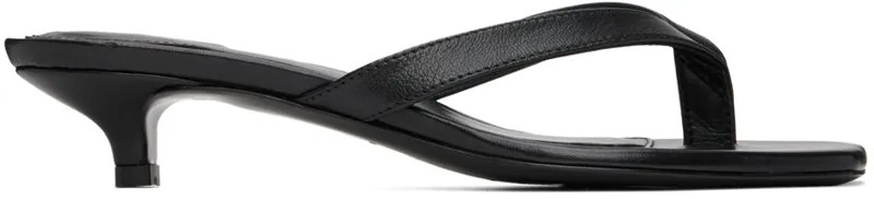 Черные босоножки на каблуке The Flip Flop TOTEME