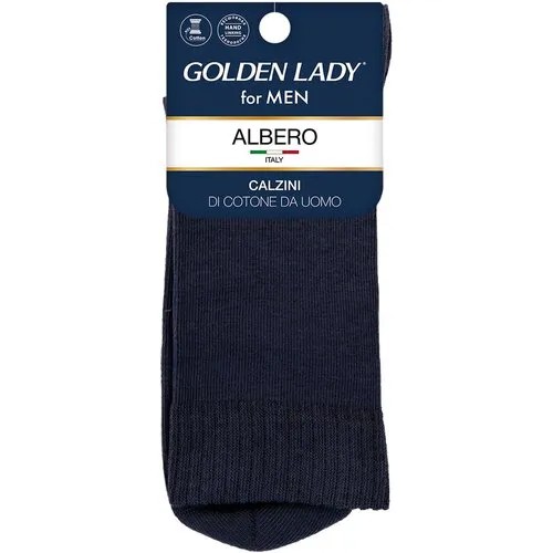 Мужские носки Golden Lady, 1 пара, классические, нескользящие, размер 39/41, синий
