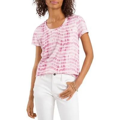 Женская фиолетовая блузка с круглым вырезом Vince Camuto, футболка, топ XXS BHFO 7154