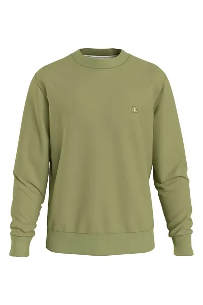 Свитшот с овальным вырезом Calvin Klein Jeans, зеленый
