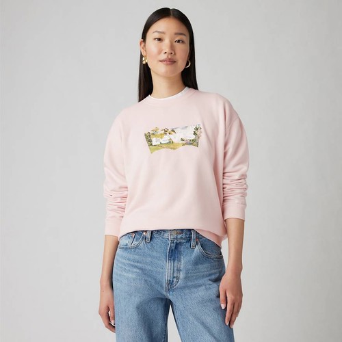 Свитшот Levi's, размер M, , розовый