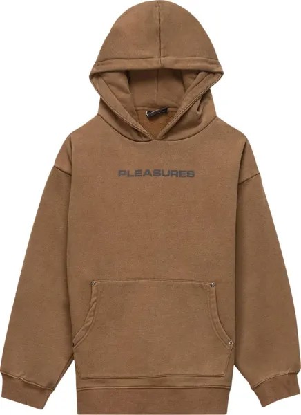 Худи Pleasures Burnout Dyed Hooded Sweatshirt 'Olive', зеленый