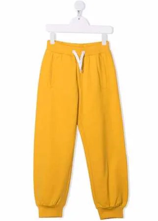 Fendi Kids спортивные брюки с кулиской и тисненым логотипом