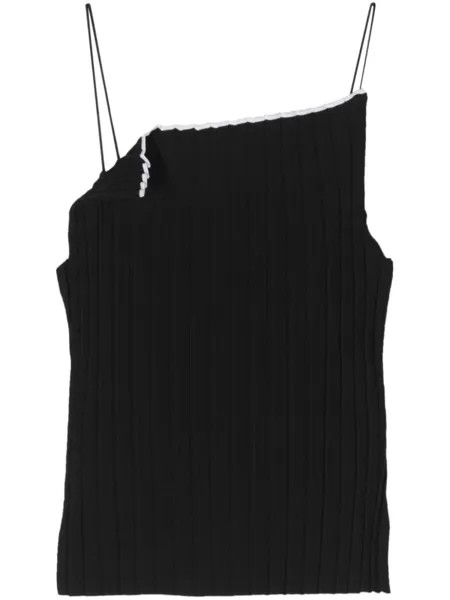 Jacquemus плиссированный топ Le Haute, черный