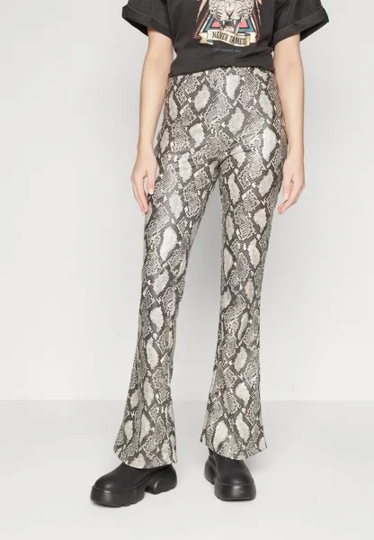 Леггинсы ONLSHAKIRA FLARED PANT ONLY, цвет pumice stone pattern/snake