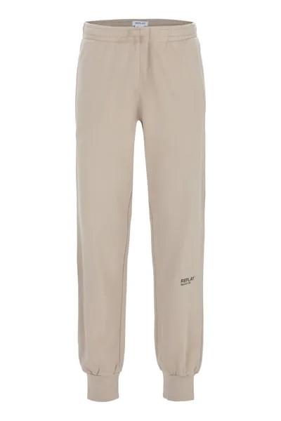 Тканевые брюки Replay Jogging Organic Cotton Fleece, коричневый