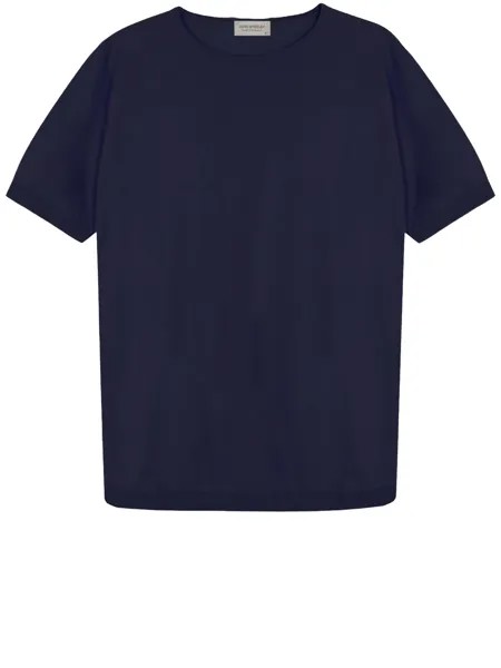 Джемпер John Smedley Blue cotton, синий