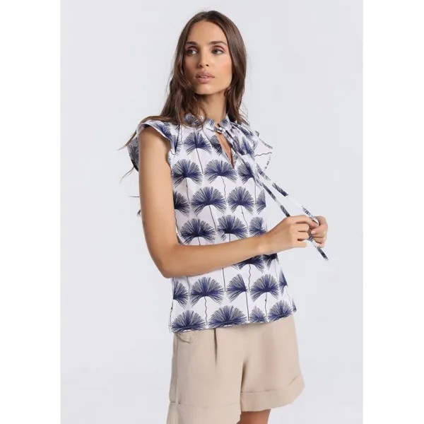 Блуза Victorio & Lucchino 134631-3561-718 Printed Bow Neck, Разноцветный
