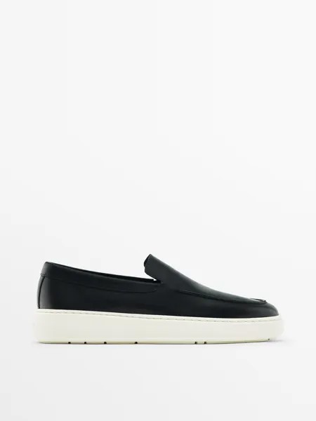 Лоферы мужские Massimo Dutti 121251508 черные 43 EU (доставка из-за рубежа)